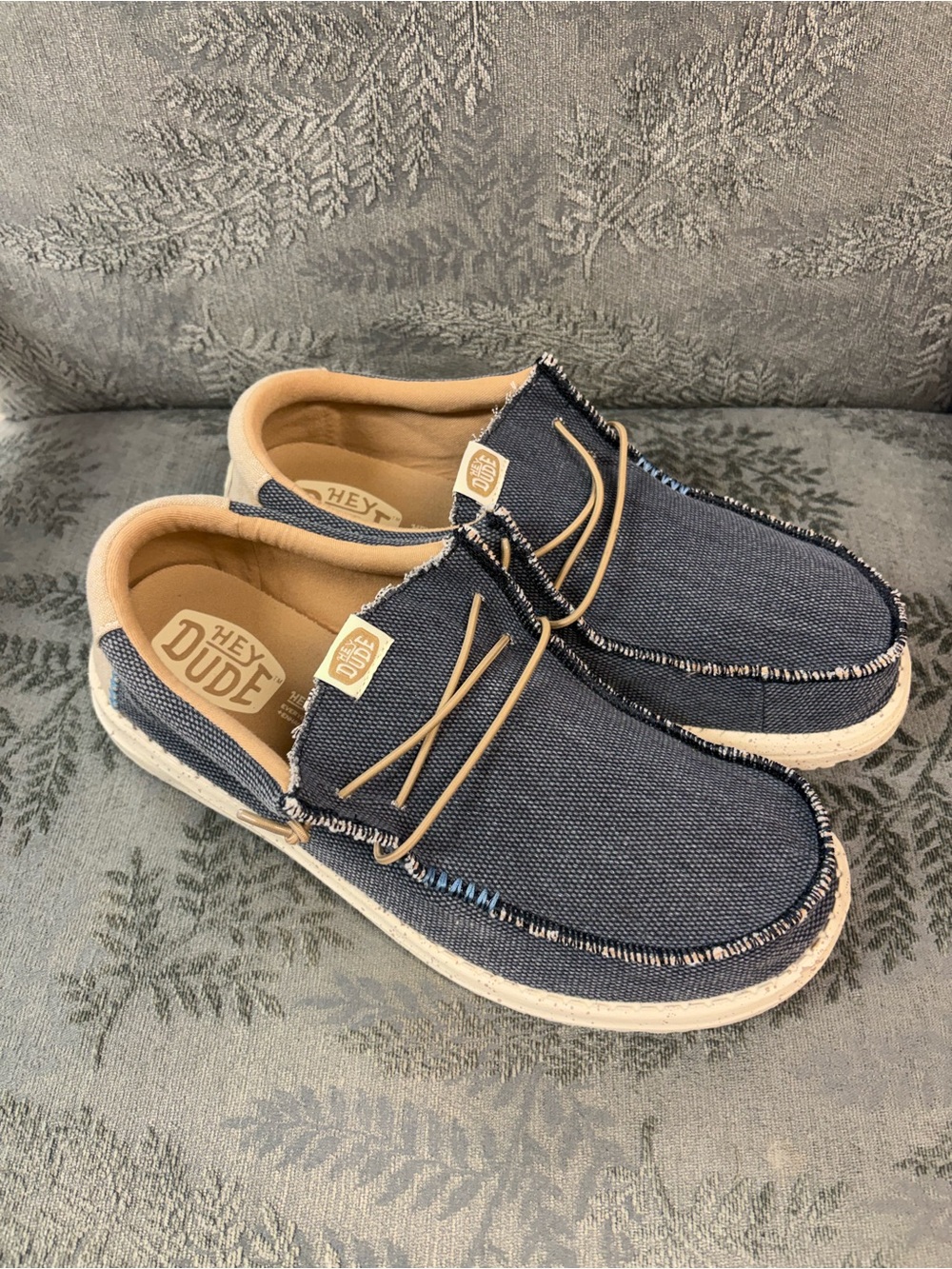 Hey Dude Men's Navy Wally Slip-On Shoes